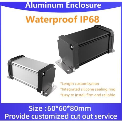 Junction Box Waterproof Custom Services Free Shipping Cable Connector Enclosure for Electronic Anodization M01 60*60mm