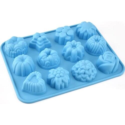 Silicone Bakeware Mold Sugar Craft Flower Eco-Friendly Fondant Mold Cake Decorating Tools Chocolate Cake Mold Color Random