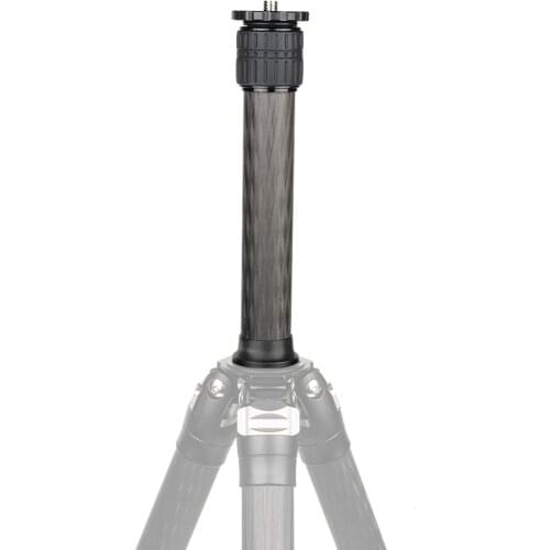 Carbon Fiber Tripod Extender Max. Load Capacity 5kg 2-Section Center Column Extension Tube Compatible with Handheld Gimbals