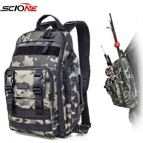 Outdoor Travel Sports Large Capacity Chest Bag Luya Pole Messenger Bag Single Double Shoulder Multifunctional Waist Bag X591G