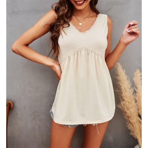 Debardeur femmes,Plus size 3xl summer sleeveless v neck lace trim patchwork tank top,Purple gren black débardeurs