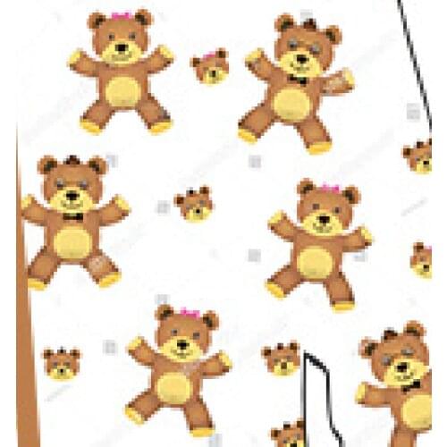 2021 Cute Bear Printed Adult Onesies Pyjamas Button-down Long Sleeves Jumpsuit Sleepwear Adult Bodysuit For Boy, Girl