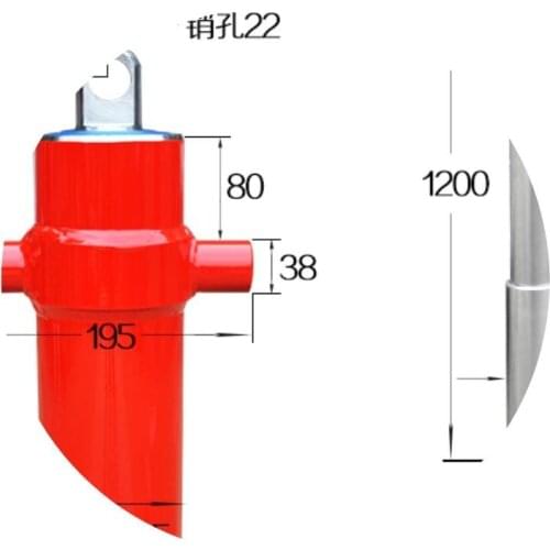 2TG-E71*500 Hydraulic Cylinders Modified Tractors Three-Wheel Dump Trucks Agricultural Vehicles Accessories