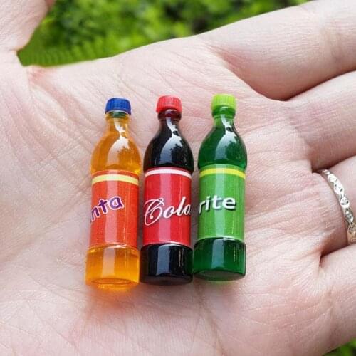 3pcs Cute Home Decor Miniature Wine Miniature A Bottles For Doll house Miniatures Food Toy For Girl Birthday Gift -17