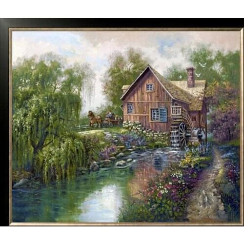 59-49-Needlework Craft Home decor French DMC Quality Counted Cross Stitch Kit Set DIY Oil painting 14 ct Willow Creek Mill