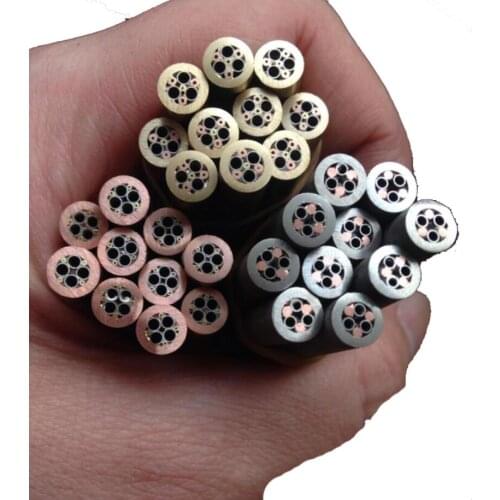 9.4" inches Knife DIY tools steel/brass/copper 0.23"inches Mosaic rivets nail