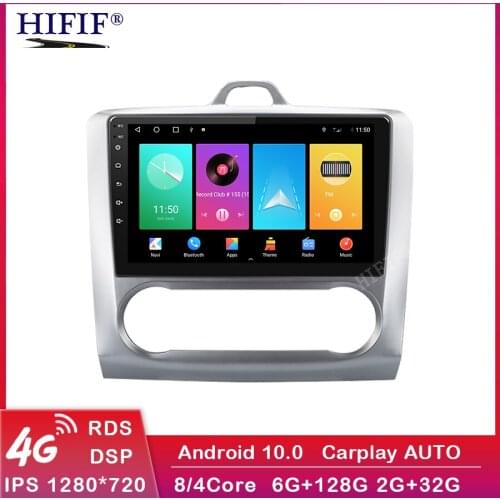 9 inch Android 10 Car Radio Dvd Player For ford focus EXI MT 2 3 Mk2 2004 2005 2006 2007 -2011 2Din GPS Multimedia Player