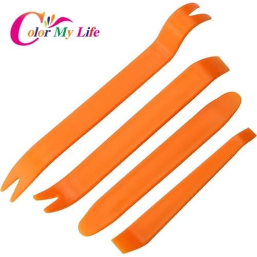 Car Styling Car Radio Disassembly Tool 4PCS/Set for Honda Civic Volkswagen Peugeot 308 408 Mazda 3 6 Focus Mk2 Vw Passat B5 Saab