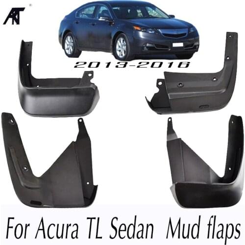 Car Mud Flaps For Acura TL Sedan 2012-2016 Mudflaps Splash Guards Mud Flap Set Molded Mudguards Fender Front Rear Styling