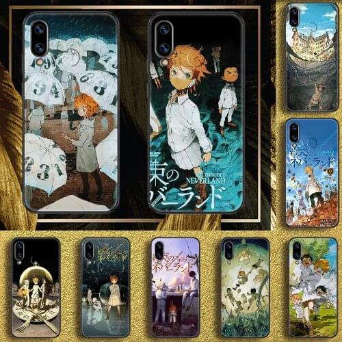 Anime The Promised Neverland Phone case For Huawei Honor 6 7 8 9 10 10i 20 A C X Lite Pro Play black art waterproof painting