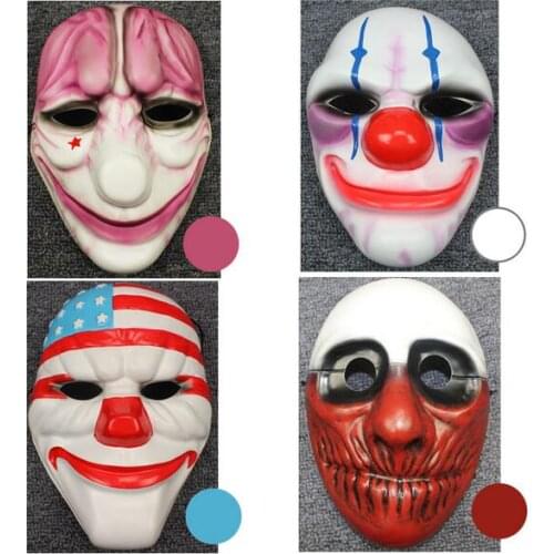 Game PAYDAY2 Dallas/Wolf/Chains/Houston Mask PVC 21X17CM mask cosplay accessories kylo ren mask poc helmet deathstroke mask