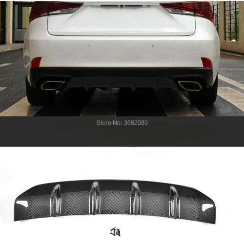 Carbon Fiber Rear Bumper Diffuser Lip Refit Factory Cover Bodykit For LEXUS IS300 IS350 IS F Sport Sedan/Saloon 4-Door 2017-2019