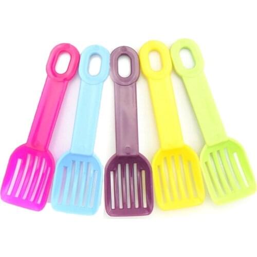Mini Cat Litter Shovel Cat Sand Scoop Poop Shovel Tray Pet Plastic Hamster Cat Toilet Cute Small Size Cleaning Tool