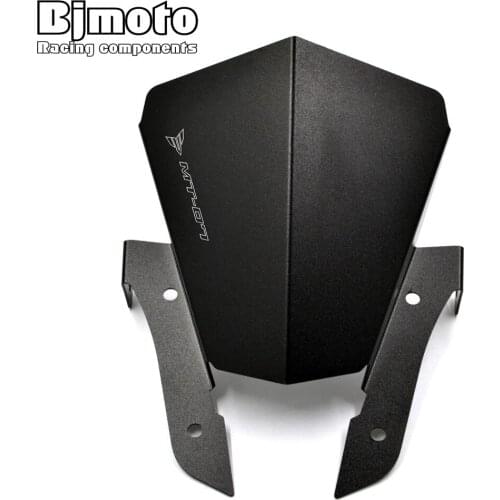 BJMOTO For Yamaha MT 07 MT07 MT-07 FZ07 FZ-07 Motorbike Motorcycle Windshield Windscreen Wind screen High Quality Aluminum