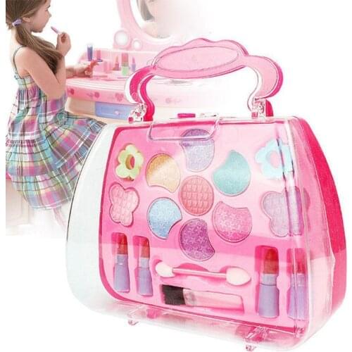 Girl Make Up Set Toy Princess Girls Simulation Dressing Table Makeup Toy Party Performances Dressing Box Set Gifts for Girls