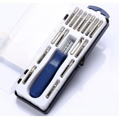 16 In 1 Screwdriver Set Magnetic Precision Screwdriver Bits Kit for Phone Mob Repair Hand Repair Tool Multi-size Screw Head