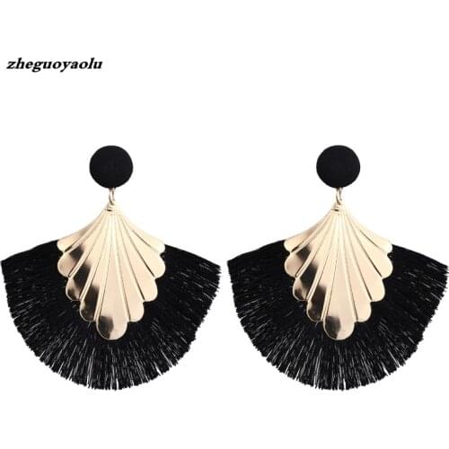New Personality Creative Fashion Tassel Earrings Jewelry Wild Temperament Long Earrings For Women Big Earrings Drop Earrings