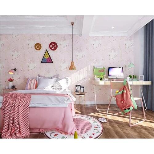 Beibehang Modern nonwoven wallpaper childrens room dream pastoral boy bedroom study Princess Room papel de parede 3d wallpaper