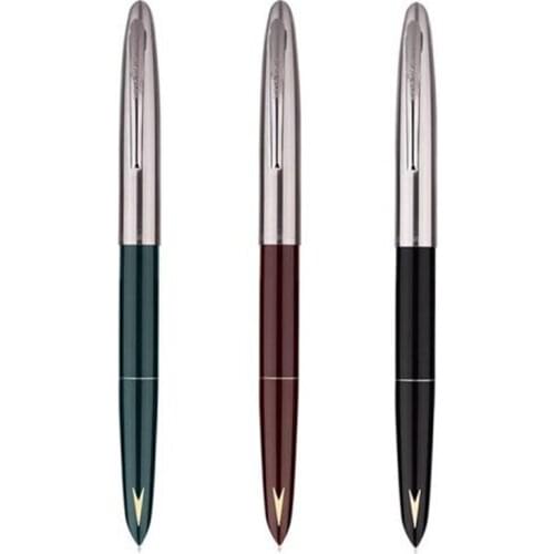 HERO 329-2 Nostalgic Fountain Pen Arrow Mark 329 Horse Head Pattern Collection Vintage Ink Pen Iridium Fine Nib 0.5mm Supplies