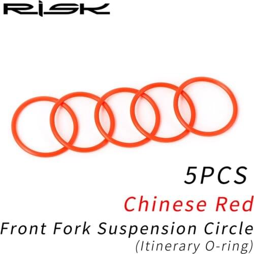 RISK 5pcs Bicycle Front Fork O-Rings Shock Absorb Oil Seal Dust-proof Ring