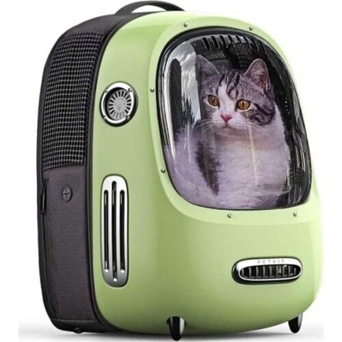 PETKIT Vintage Style Travel Window Pet Cat Backpack Carrier Bag Waterproof Breathable pet travel bag dog cat space capsule