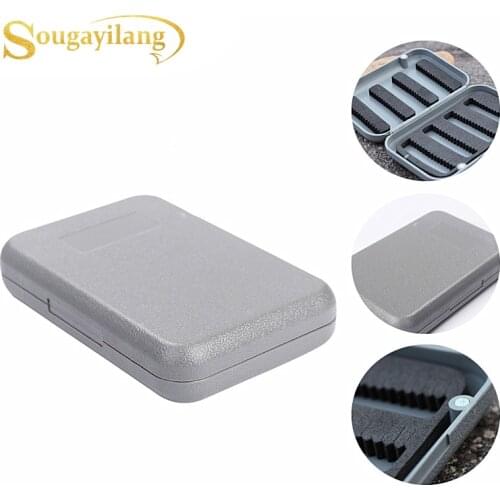 Sougayilang 11.5x7.5x2.5cm Fly Fishing Box ABS Waterproof for Fly Fishing Lure Flies Hooks 45g Portable Fishing Tackle Gear Box