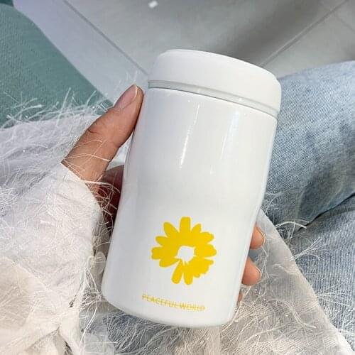 Thermos Cup Female Student Korean Style Fresh Mori Portable Large Capacity Male Personalized Water Cup Trend Creative Minimalist
