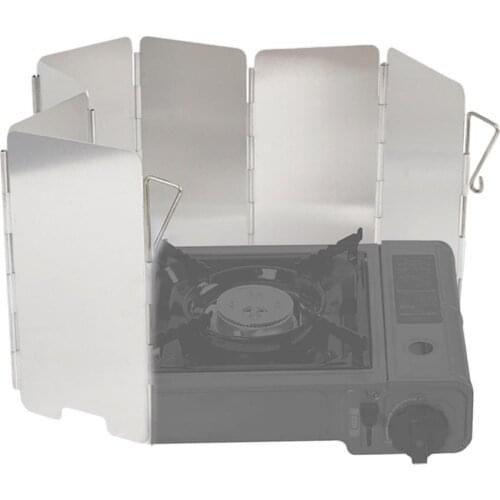 Outdoor Camping Stove Windshield Windscreen Portable Folding Stove Wind Shield With Carry Bag For Outdoor Camping Picnic