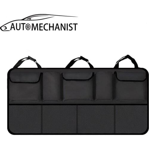 Universal Car Trunk Storage Organizer Car Seat Back Bag Organizer Trunk Stowing Tidying Interior Parts For Bmw Tesla Ford Audi