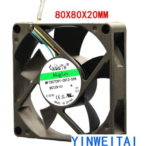 2PCS FAN FOR IBM P/N101-60500403-R FRU 41A3422 AVC DA08020B12UPS03 8cm 8020 12v four - wire PWM temperature control fan