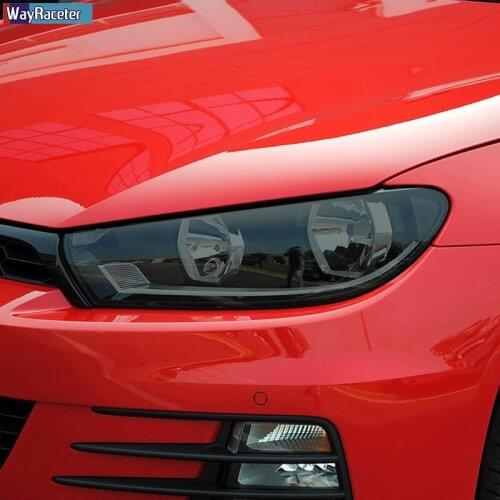 Car Headlight Protective Film Smoked Black TPU Sticker For VW Volkswagen Golf 7 Scirocco Tiguan Passat Jetta Teramont Touareg CC