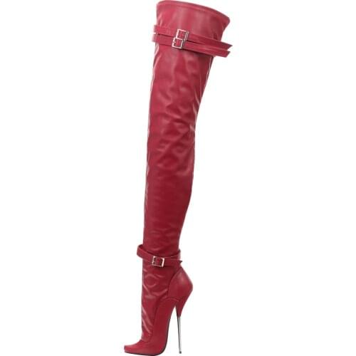 Womens Boots Sexy Pointed Toe Party Boots Stiletto Heel SM Over-the-knee Boots US Size 6-14 No.230N-10
