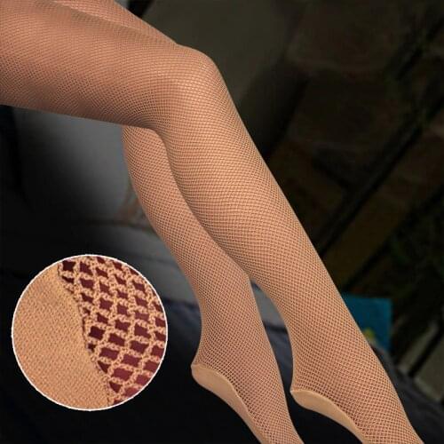 Women Sexy Latin Dance Professional Tights Mesh fishnet Pantyhose Stockings Black coffee nude Colors Dancer Hosiery