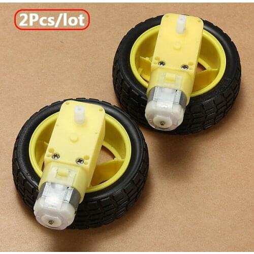 2Pcs/lot Smart Car Wheel Deceleration Motor For DIY Smart Car Robot Free Shipping