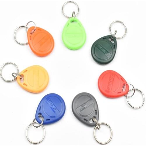 20Pcs/lot 125khz RFID EM4100 TK4100 Key Fobs Token Tags Keyfobs Keychain ID Card Read Only Access Control RFID Card