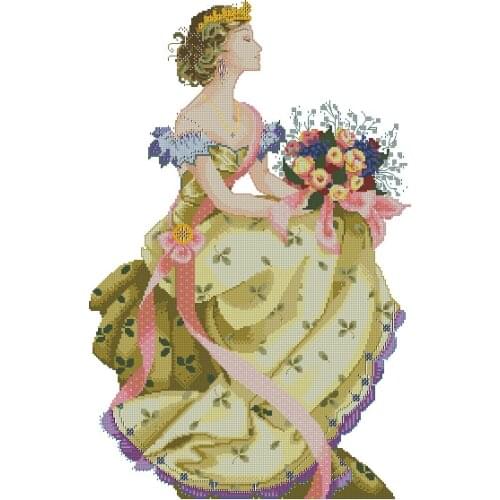 25- （MD34 ） Counted Cross Stitch 11CT 14CT 18CT DIY Cross Stitch Kits Embroidery Needlework Sets