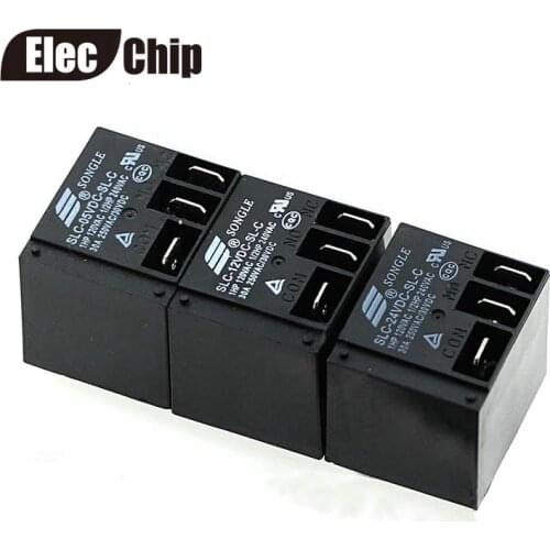 5PCS Power relays SLC-05VDC-SL-C SLC-12VDC-SL-C SLC-24VDC-SL-C 30A T91 HF2100 A set of conversions 5PIN