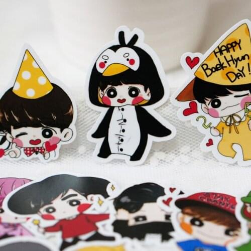 95PCS EXO Stickers Crafts And Scrapbooking stickers kids toys book Decorative sticker DIY Stationery