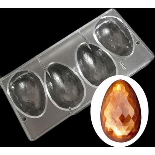 Diamond Easter Egg Shape Fancy Eggs Easter Chocolate Candy Mold Diamond Egg Polycarbonate Mold Candy Mould
