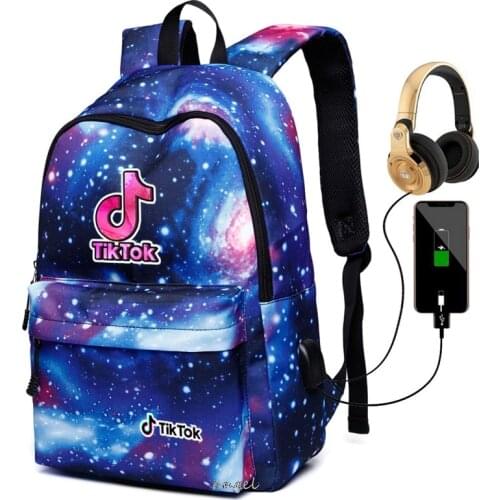 Tik Tok New Large schoolbag cute Student School Backpack Printed Waterproof bagpack school book bags for teenage girls kids