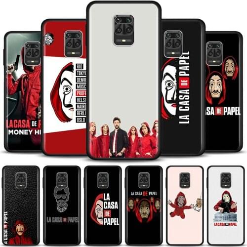 Spain TV La Casa de papel Case For Xiaomi Redmi Note 10 Pro Max 9 8 7 Cover For Redmi K40 Pro Plus 9 Power 9A 9C 9T Shell