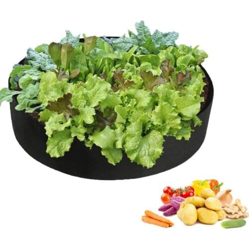 10-100Gallons Grow Bags Black Fabric Round Breathable Pots Flower Container Fruit Vegertable Pot for Plants Nursery Bag