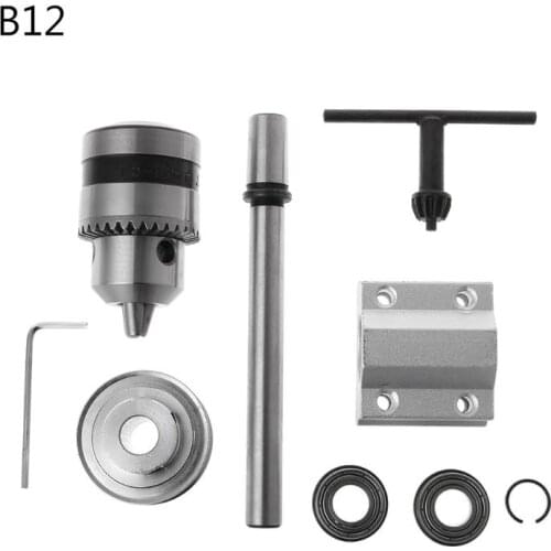 JTO/B10/B12/B16 Electric Drill No Power Spindle Assembly DIY Woodworking Cutting Grinding Small Lathe Trimming Belt Drill Chuck