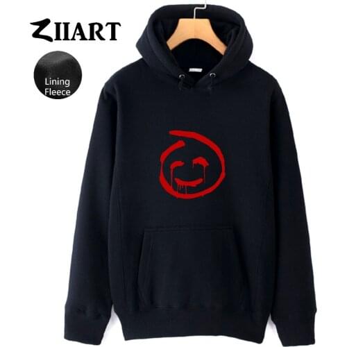 Red John The Mentalist Smiley Faces Couple Clothes Autumn Winter Fleece Man Boys Hoodies ZIIART