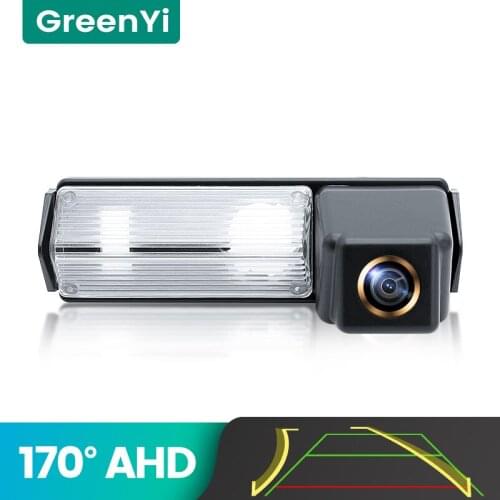 GreenYi 170° AHD 720P Trajectory Car Rear View Camera for Mitsubishi Pajero Sport Pajero Dark Android Car PC