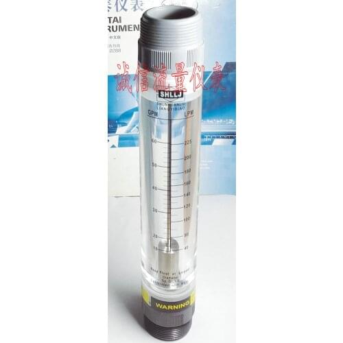 LZM-25G Pipeline Liquid Flowmeter 10-60 GPM 40-225LPM 1.5 inch Outer Thread Interface