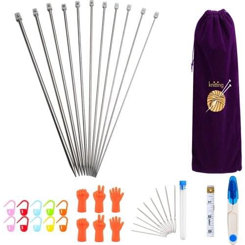 42Pcs/Set Crochet Hook Set Needles Stitches Knitting Craft Case Crochet Set