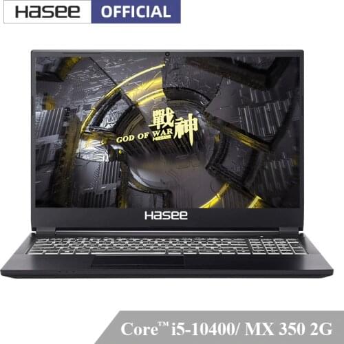 Hasee K670T-G6A2 Laptop for Gaming(Intel Core I5-10400+MX350/8GB RAM/512G SSD/15.6'' 1920*1080 IPS)Notebook computer