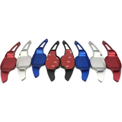 New 2pcs Aluminium Steering Wheel Shift Paddle Shifter Extension for Cadillac XT5 2016 2017 Paddle Gearbox Car Stickers