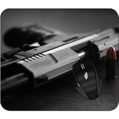 Office Mouse Pad Weapon Walther P22 Pistol Mouse Pad With Stitched Edges